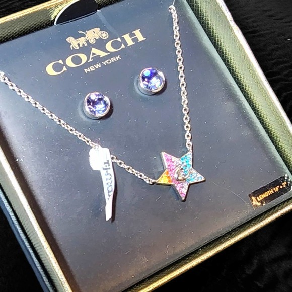 Coach‎ necklace and earring set - Picture 4 of 8